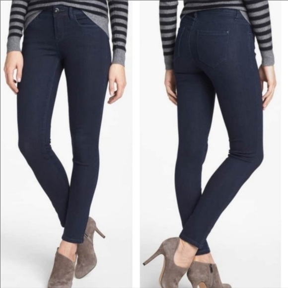 Kensie Denim - Kensie Jeans Effortless Ankle Mid Rise Dark Wash